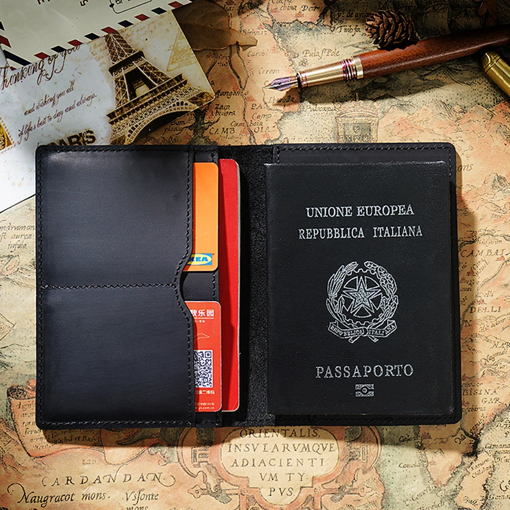 Wholesale Genuine Leather Passport Cover Wallet