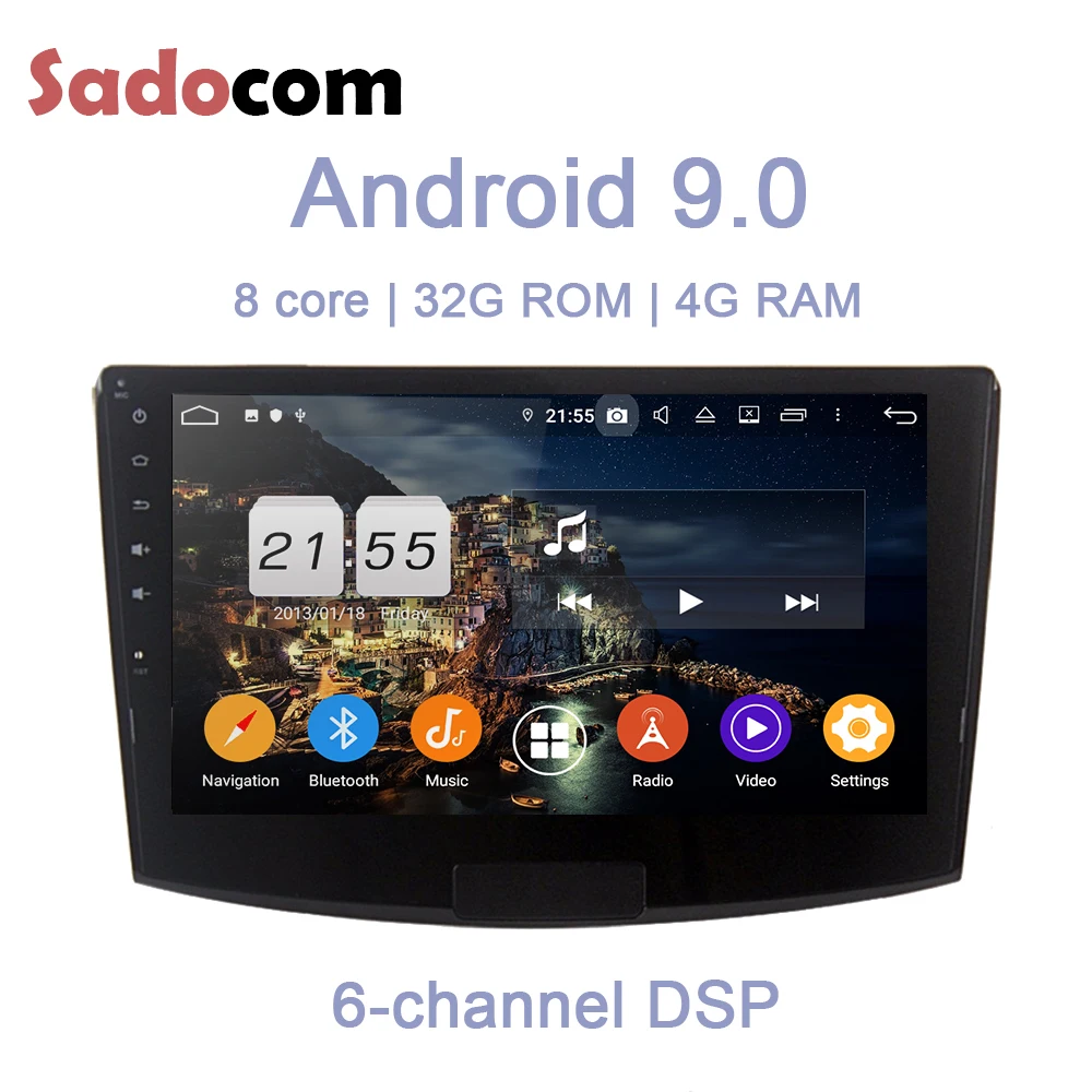 10," DSP TDA7851 Android 9,0 4 Гб ram 8 Core 32G rom автомобильный dvd-плеер gps карта RDS радио wifi BT 4,2 для VW Passat Magotan 2012