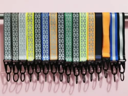 Porte clés réfléchissant de voiture, matériau en sangle haute visibilité pour sac pendentif, accessoires 2.5cm 