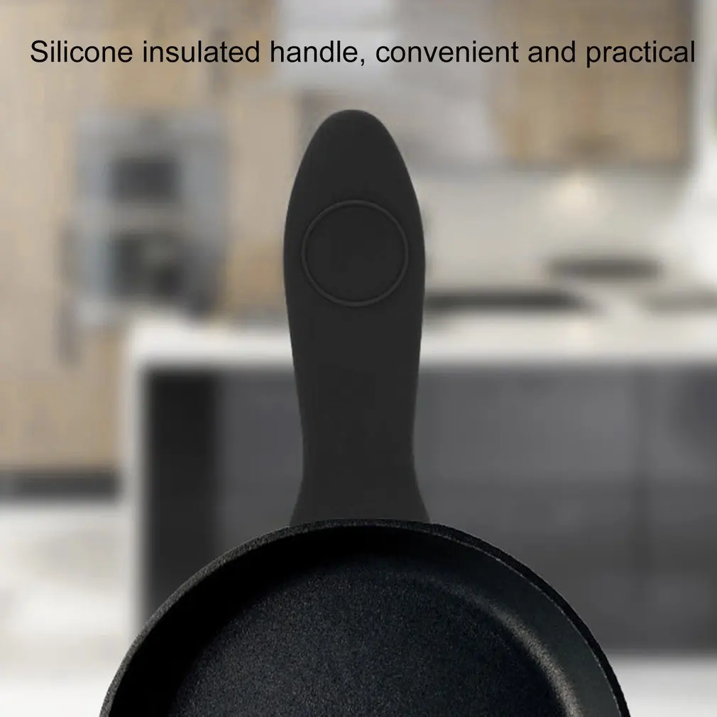 Non-Slip Silicone Hot Handle Holder Potholder Cast Iron Skillet Grip Sleeve Cover Pots Pans Handle Parts Kitchen Tools Cookware pot handle cover,pot handle holder