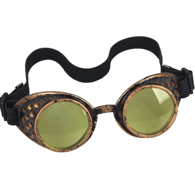 Retro Party Decoration Goggles Frame Lenses Unisex Gothic Vintage Style Steampunk Goggle Welding Gothic Cosplay 2