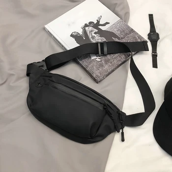 

Fashion Waterproof Oxford Waist Bag For Women and Men Zipper Travel Casual Fanny Pack Outdoor Chest Belt Pouch