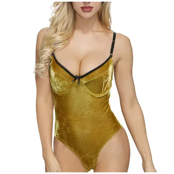 

Open Back Sexy Onesies Lace Sleeveless Sleepwear Backless Transparent Mesh Cozy Soft Women's Pajamas Teddy Bodysuit E3