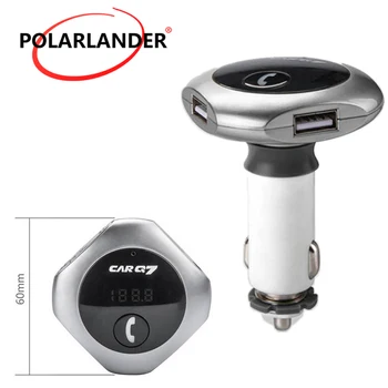 

Bluetooth Car MP3 Player Cigarette Lighter Type Car MP3 Hands Free Car Charger FM Transmitter Dual USB