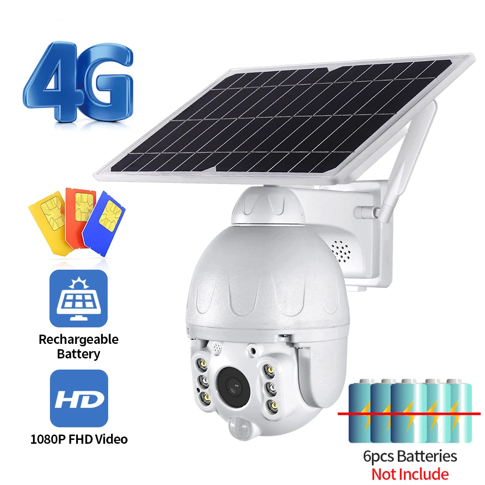 1080P 4G Low Power Solar camera HD Two way audio Voice Intrusion Alarm Solar Panel Cameras Outdoor Monitoring Waterproof Camera|Surveillance Cameras| - AliExpress