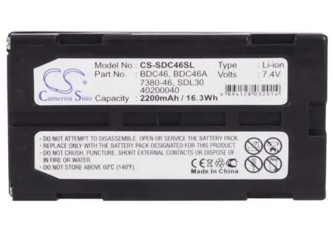 cameron sino 2200mah battery for PENTAX DA020F RCA CC-8251 PRO-V730 PRO-V742 SOKKIA a SET300 DL30 GIR1600 DGPS Receiver | Электроника