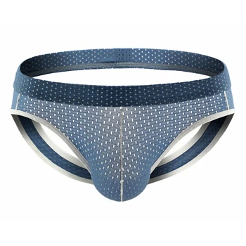 

Men's briefs Soft Low-rise Sexy Mesh Hole Briefs Breathable Underwear Sexy Thong male underpants Intimates
