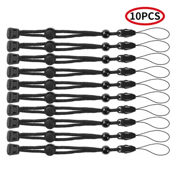 

10Pcs Hand Wrist Paracord Strap Flashlight Lanyard with Quick Release Buckle Anti-Lost Connector for Key Cell Phone Flashlight