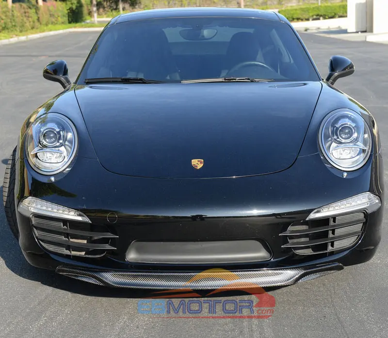 Передний спойлер из настоящего углеродного волокна для PORSCHE 911 991 Targa& Carrera 4/4S/S 12-16 T086