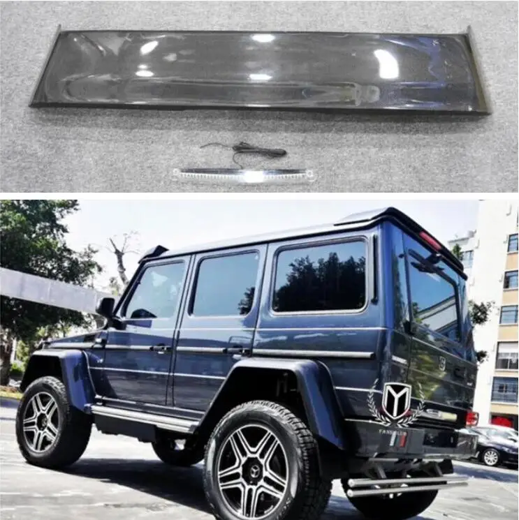 Высокое качество углеродного волокна и ABS заднего крыла багажника спойлер для Benz G-CLASS W463 G500 G550 G900 G63 2006-(с лампой) по EMS
