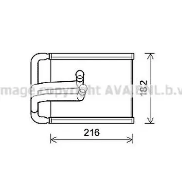 Радиатор печки Hyundai Tucson All 04 AVA QUALITY COOLING HY6254