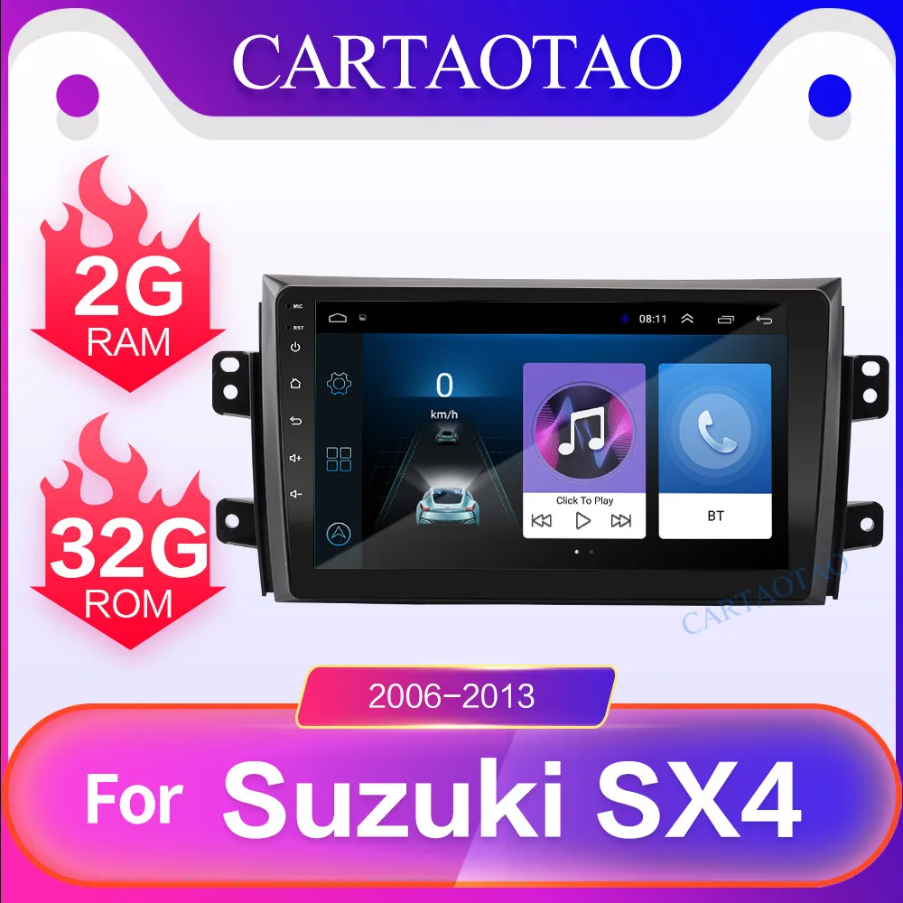 Автомагнитола 2 DIN на Android 8 1 с GPS навигацией мультимедийный проигрыватель для Suzuki