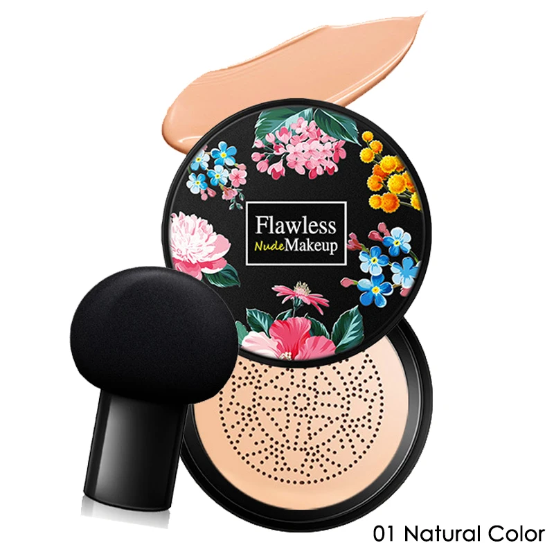 01 Natural Color Грибная голова воздушная Подушка BB крем Основа корейский CC крем отбеливающий консилер водостойкая основа под макияж Осветление ЛИЦА базовый тон - Цвет: 01 Natural Color
