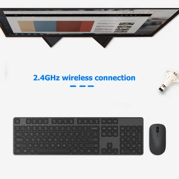 

Laptop Enduring Computer Ergonomic Mice Silent 2.4GHz Wireless Keyboard Mouse Combo Set for Windows 10 Computer