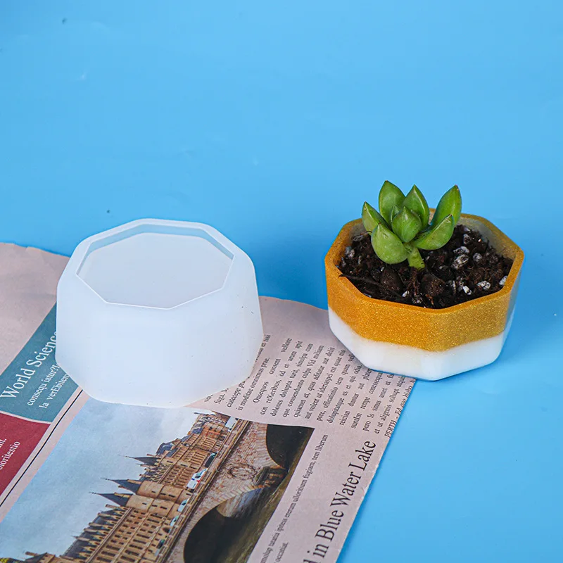 Succulent Plant Pot DIY Silicone Resin Molds