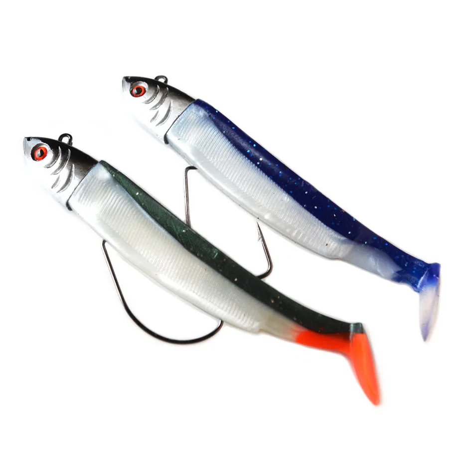 

15g 30g Lead Jig Head Single Hook Soft Fishing Lure Wobber Bait Sinking Jigging Pike Sea Fishing Lures Set Swimbait Pesca