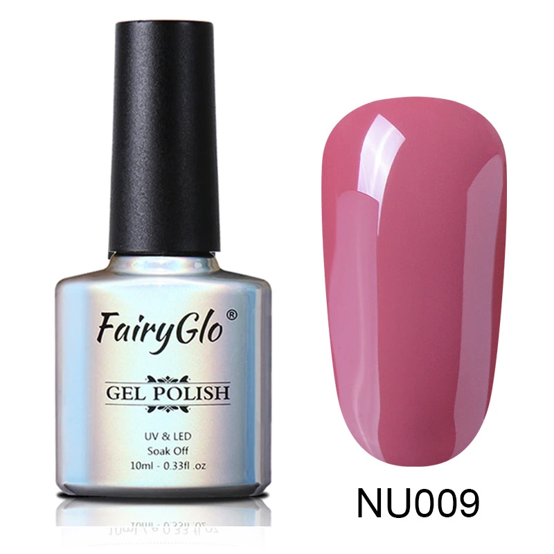 FairyGlo 10 мл фиолетовый серии УФ-лак для ногтей Vernis полу Перманентный лак для ногтей УФ Гель-лак для ногтей Цвет Гель-лак для маникюра - Цвет: NU009