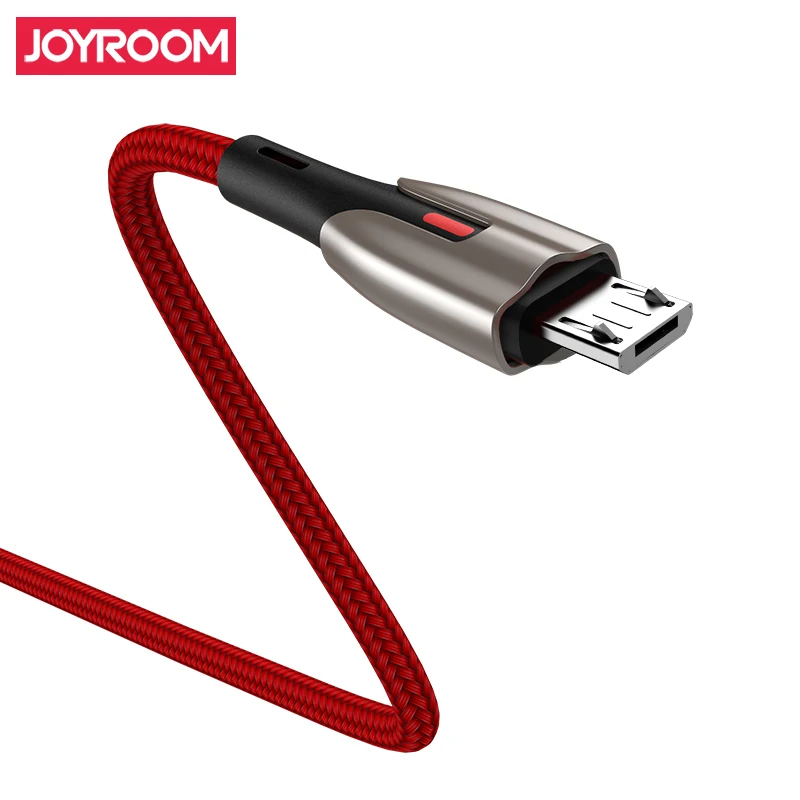 

JOYROOM 5A quick charge micro usb data cable fast charging for android phone 1M 2M red black color