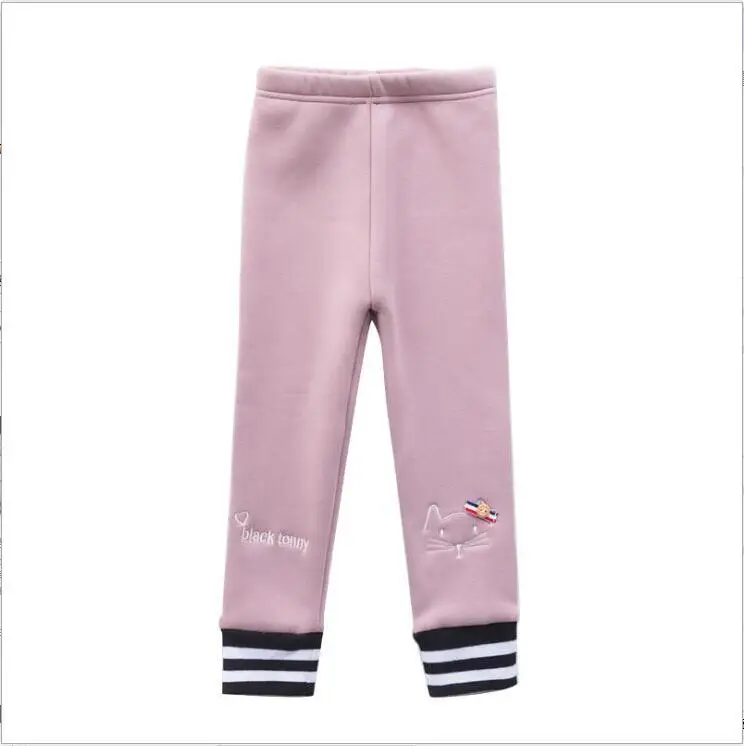 Grils Leggings Autumn Winter Children Pants Kids Thicken Warm Elastic Waist Cotton Leggings Girl Pants Trousers 2-7y