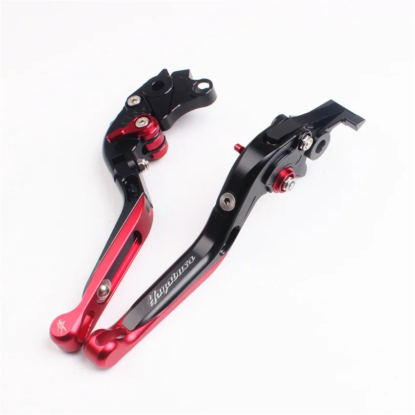 Подходит для Suzuki Hayabusa 2008- 2009 2010 2011 2012 2013 черно-красная пара Выдвижной Складной тормозной рычаг сцепления