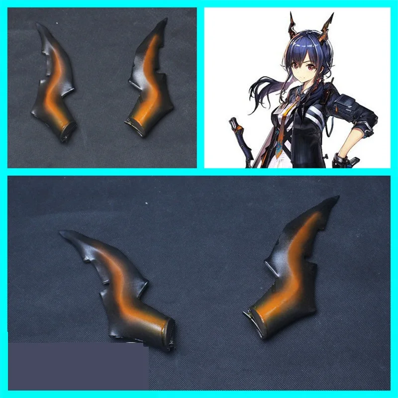 

Anime Game Arknights Chen Cosplay Horns Dragon Horns Head Clip Headwear Hairwear Cosplay Props Accessories Hair Clip Halloween