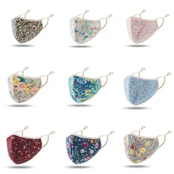 

Washable Reusable Printed Cotton Mouth Mask -pollution Breathable Fa Protective Cover Respirator