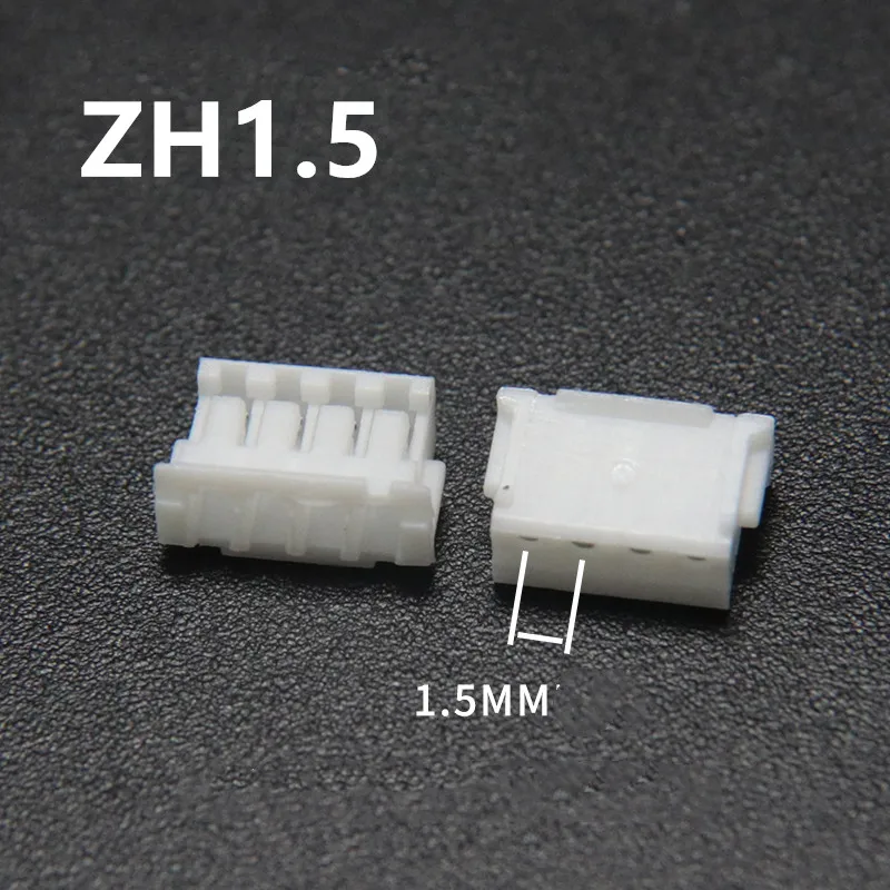80 ensembles ZH 1.5mm lancement terminal logeant le connecteur d'en-tête droit de Pin avec des connecteurs ZH-1.5mm de boîte
