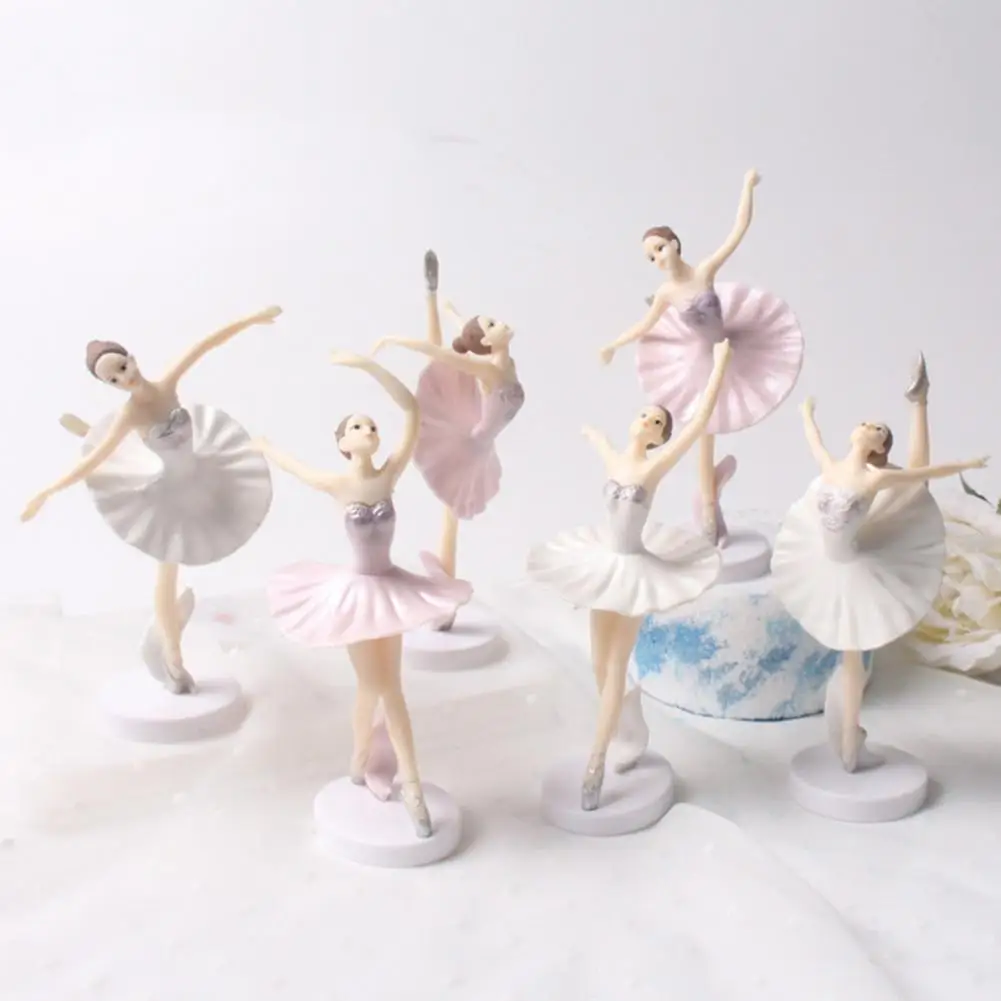 3Pcs Beautiful Dancing Girl Toy Elegant Home Decor Long Service Life Ballet Girl Cake Picks for Kids 3 3Pcs Beautiful Dancing Girl Toy Elegant Home Decor Long Service Life Ballet Girl Cake Picks for Kids 3