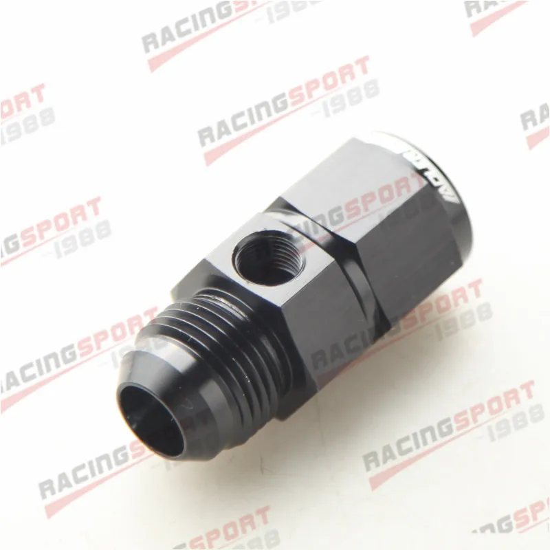 Fuel Pressure Gauge Adapter 10AN Male To-10 AN Female With 1/8" NPT Gauge Port