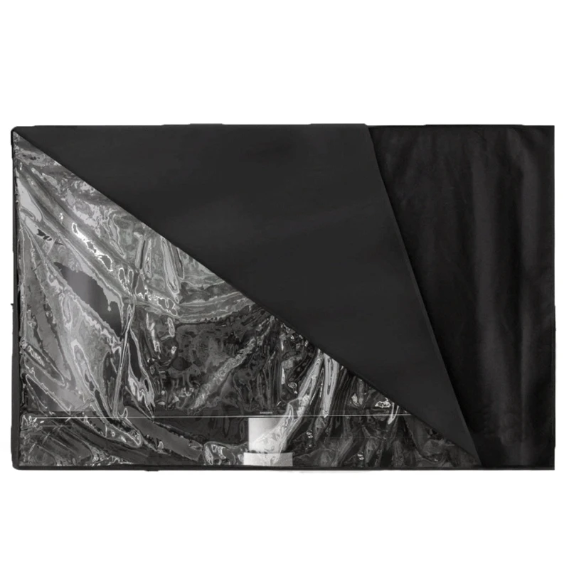 

Outdoor TV Cover with Transparent Front Cover Bottom Cover Waterproof Dust Proof Material Protection LCD TV Patio TV Cover Suita