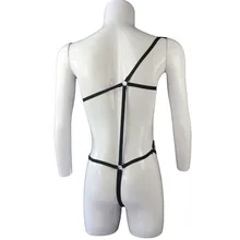 

Mens Sexy Underwear Underpants Knickers Elastic Band Thongs Bodysuit Jumpsuit String Men Jockstrap Buttocks Hollow Thong 2021