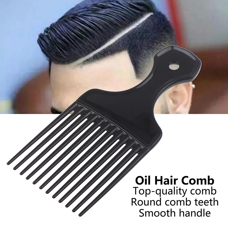 

1Pc Wide Teeth Brush Pick Comb Fork Hairbrush Insert Hair Comb Plastic Gear Comb