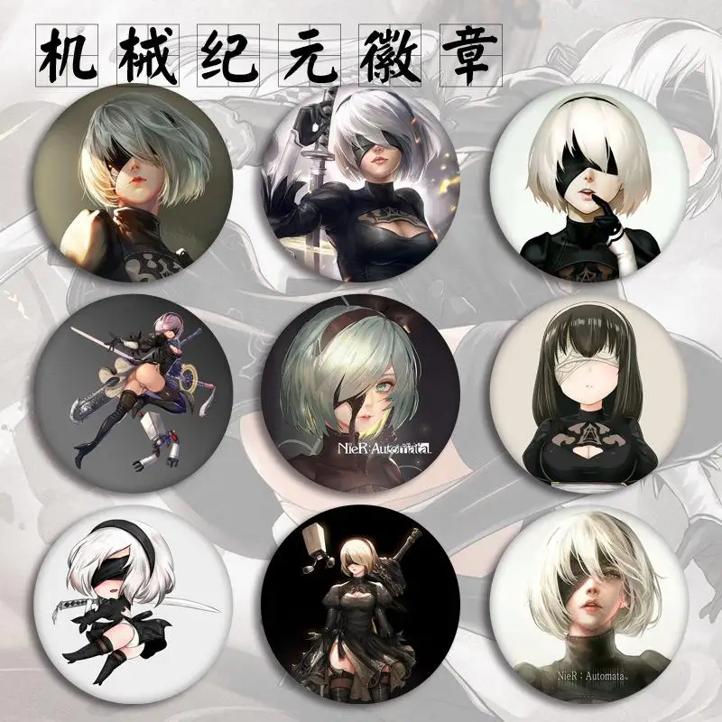 Аниме игровой НИР: Automata значок модная игра мультфильм фигурка Nier Automata броши булавка ювелирные изделия аксессуары
