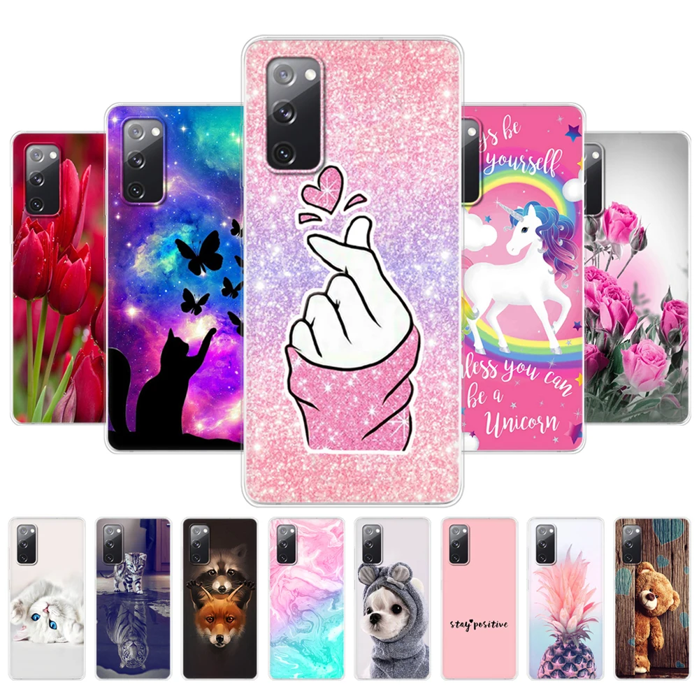 Per Samsung Galaxy S20 Fe Custodia 6.5 "Tpu Cover Posteriore In Silicone Morbido Per Samsung S20 Fe Galaxy 20 Fe Paraurti Protettivo Coque