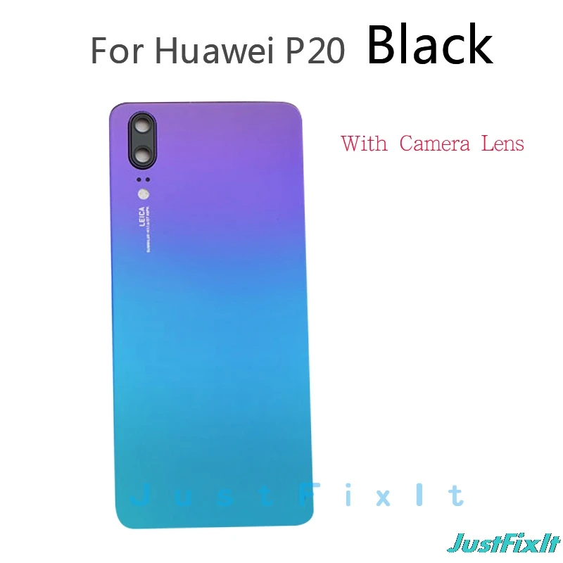 P20 lens Aurora Для huawei P20 Батарея крышка задней стороны специально для Корпус задний Чехол huawei P20 Батарея двери Запчасти для авто - Цвет: P20 lens Aurora