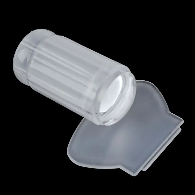 1 шт. прозрачный силиконовый штамп прозрачный Желейный штемпель для тиснения ногтей набор скребков для лака для переноса маникюра шаблон инструмент