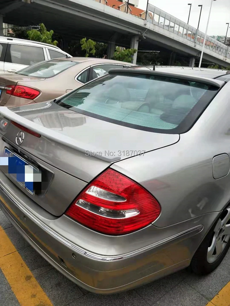Для Benz W211 спойлер на крышу E320 E260 E350 ABS Материал заднее стекло Верхнее крыло праймер цвет спойлер для W211 4 двери 2002-2006