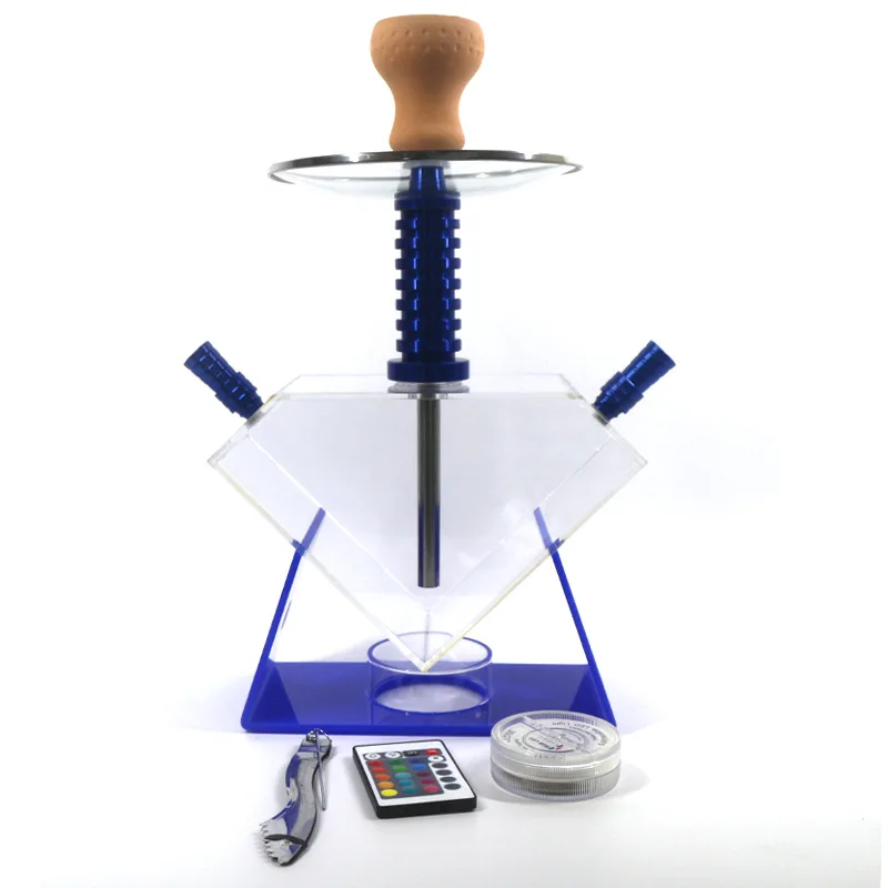 KyqRtz акриловая бутылка для воды, набор кальяна sheesha с дымовой трубой, шланг для кальяна и аксессуары для кальяна для клубного бара и