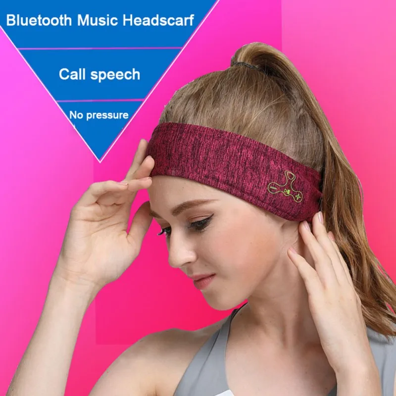 Модный головной убор для Bluetooth, эластичный, дышащий, музыкальный динамик, наушники для спорта на открытом воздухе, головной убор