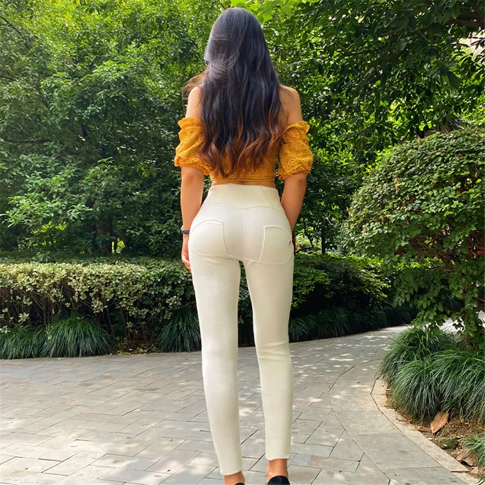Shascullfites Hosen Frauen Dünne Hosen Hohe Taille Push-Up Bauch-steuer Haut Strumpfhosen Capri Hosen Dropshipping – Detail 19
