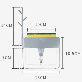 

Soap Pump Dispenser Caddy Sponge Holder Cleaning Liquid Container Organizer Tool X4YD