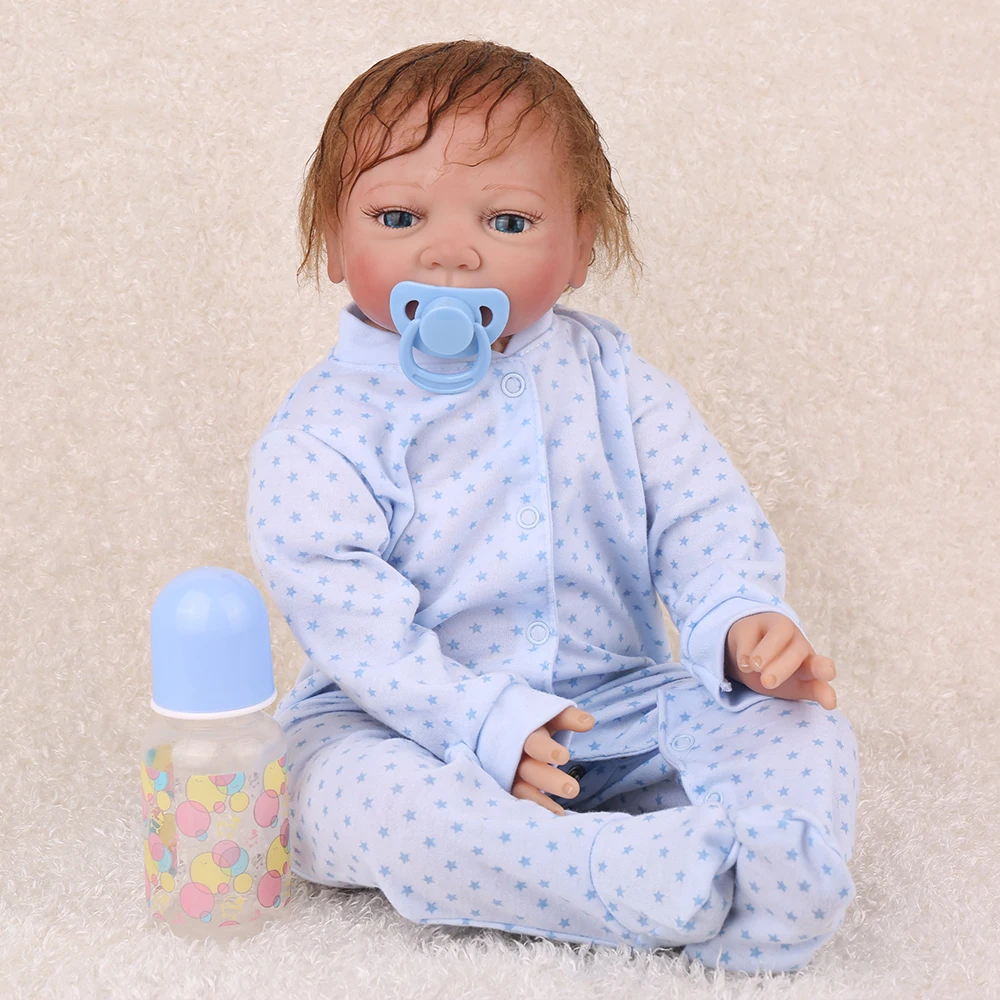 

NPKDOLL Bebe reborn rebirth baby silicone doll cloth body soft infant babies boy doll lifelike child toys creative gift