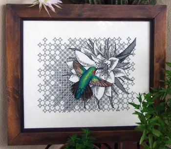 

FF MM Gold Collection Counted Cross Stitch Kit Cross stitch RS cotton with cross stitch Shadow Hummingbird