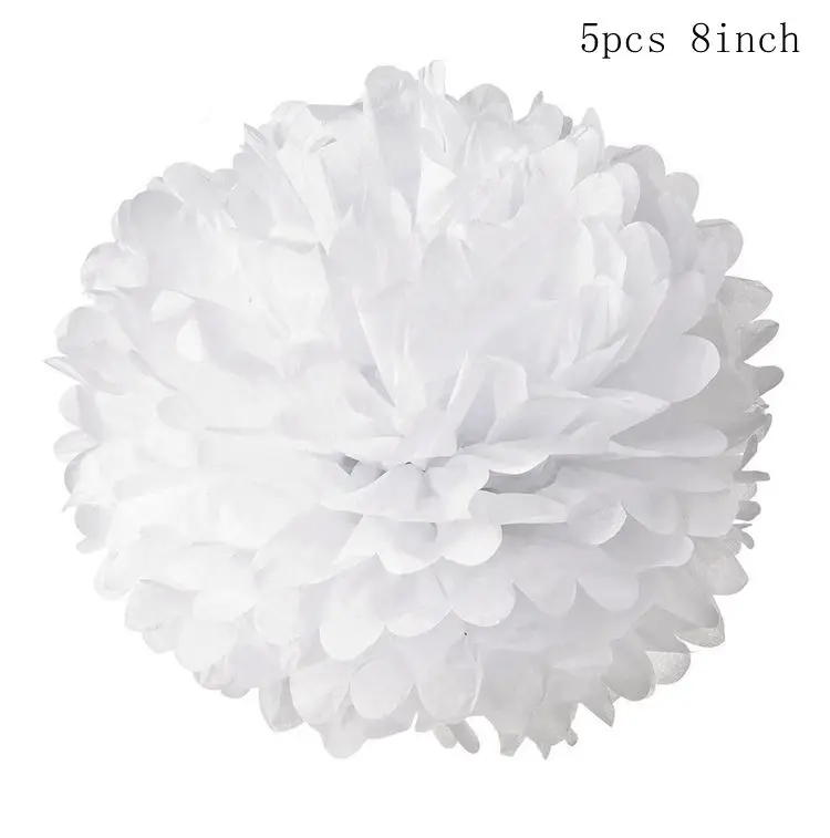 Flower ball style 6 Fengrise Свадебные Бумажные цветы с кисточками и помпонами, гирлянда, воздушный шар, лента для детского душа, Детские декоративные аксессуары для вечеринок - Цвет: Flower ball style 6