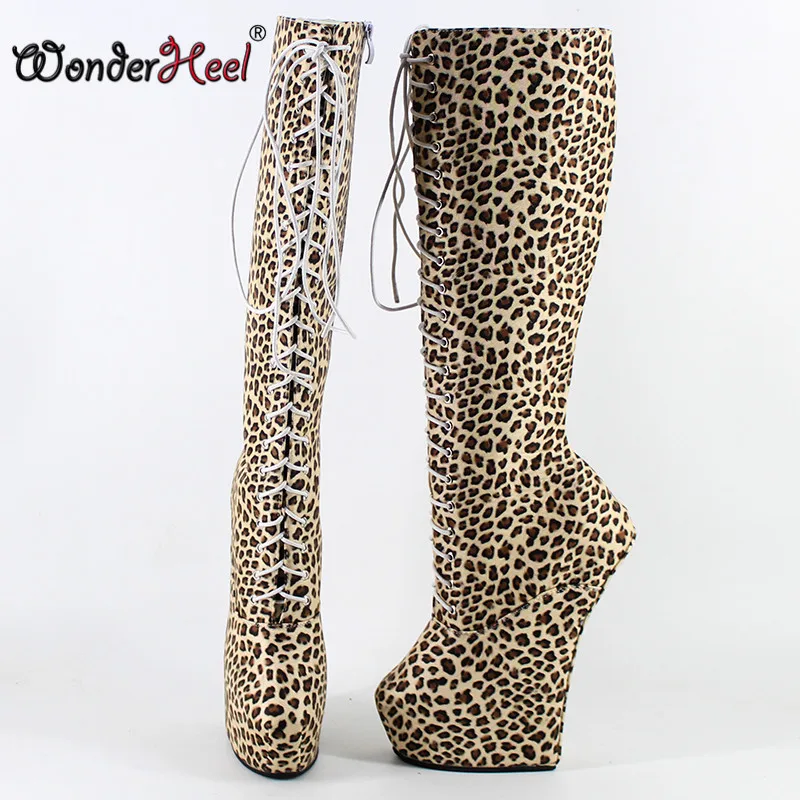 Wonderheel модные сапоги до колена на платформе 20 см|fashion boots|platform bootslaceup heels |