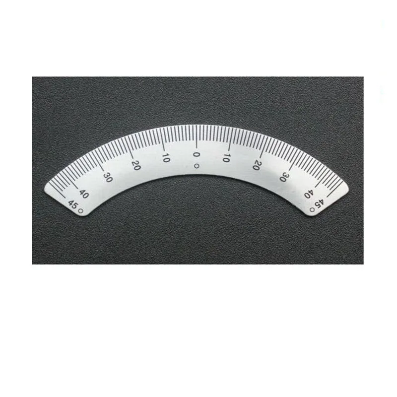 Milling Machine Part Angle Plate Scale Ruler 45° Angle Arc Inner Radius 67mm 