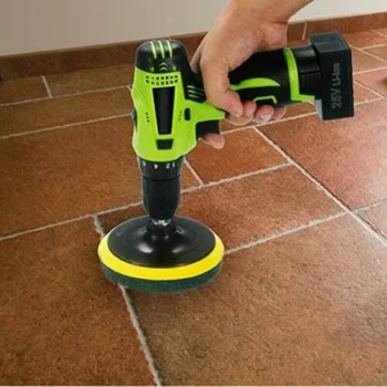 

Disc Scrubber Scouring Scrub Pad Bathroom Tile Cleaning Kit Sanding Waxing Tool