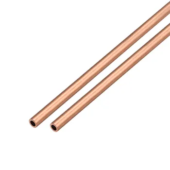

uxcell 2Pcs Copper Round Tube Pipe 3mm Outside Diameter X 2mm Inside Diameter 500mm Long Seamless Round Tube Durable
