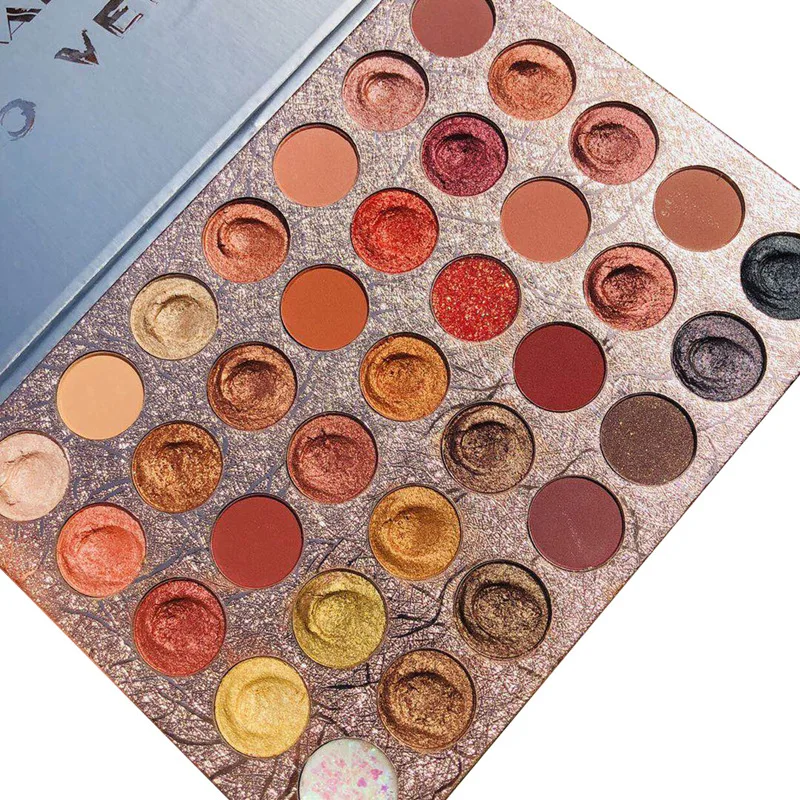 

DIKALU 35 Colors Matte Pearlescent Pressed Glitter Eye Shadow shimmer Pigment Makeup Palette Eyeshadow