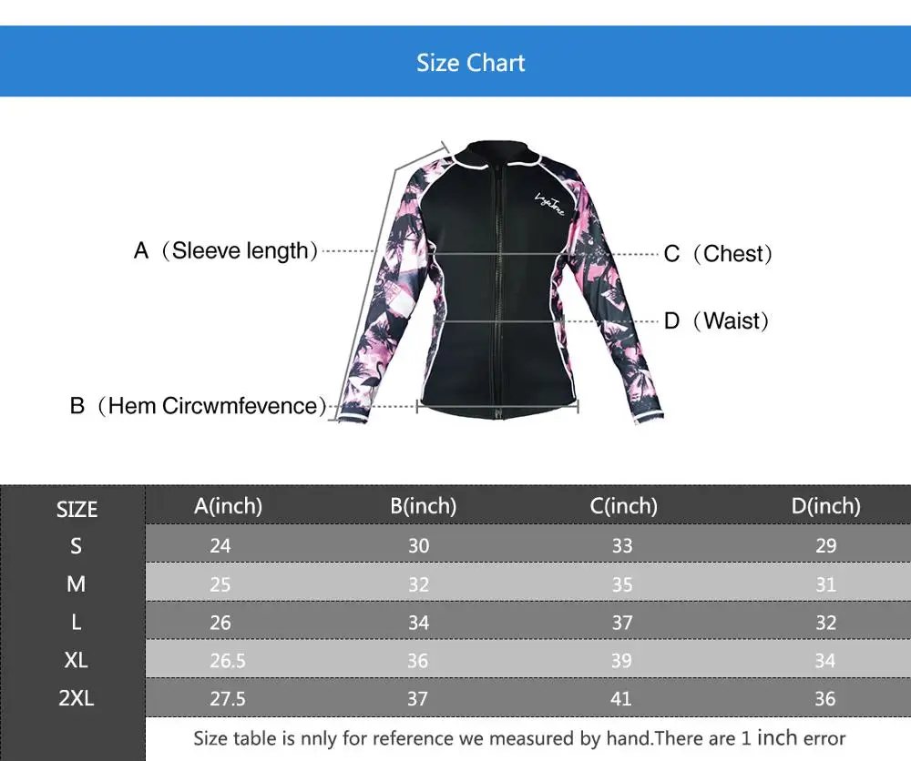 LayaTone 3 мм неопреновый гидрокостюм для женщин и мужчин, костюм для дайвинга с длинными рукавами, костюм для серфинга, костюм для подводного плавания, топ, куртка, Женский гидрокостюм